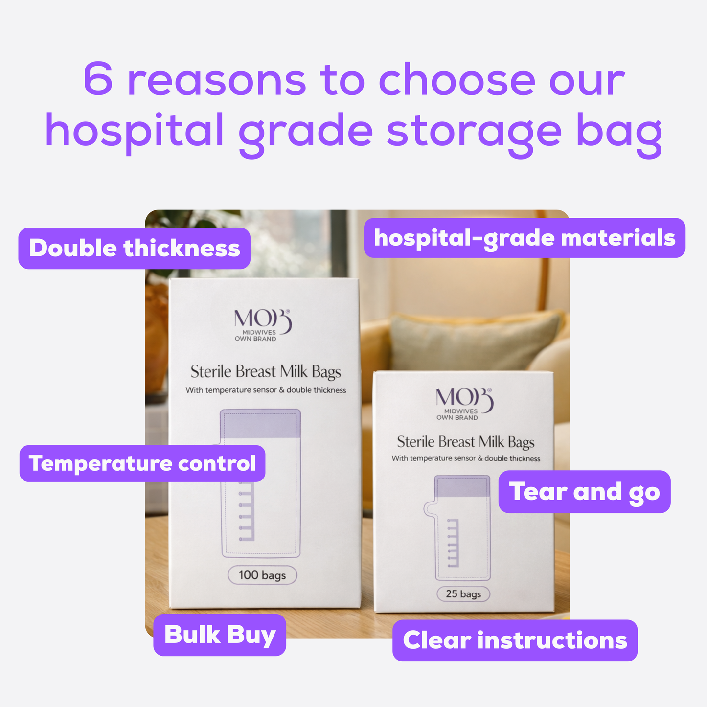 Sterile Breast Milk Bags