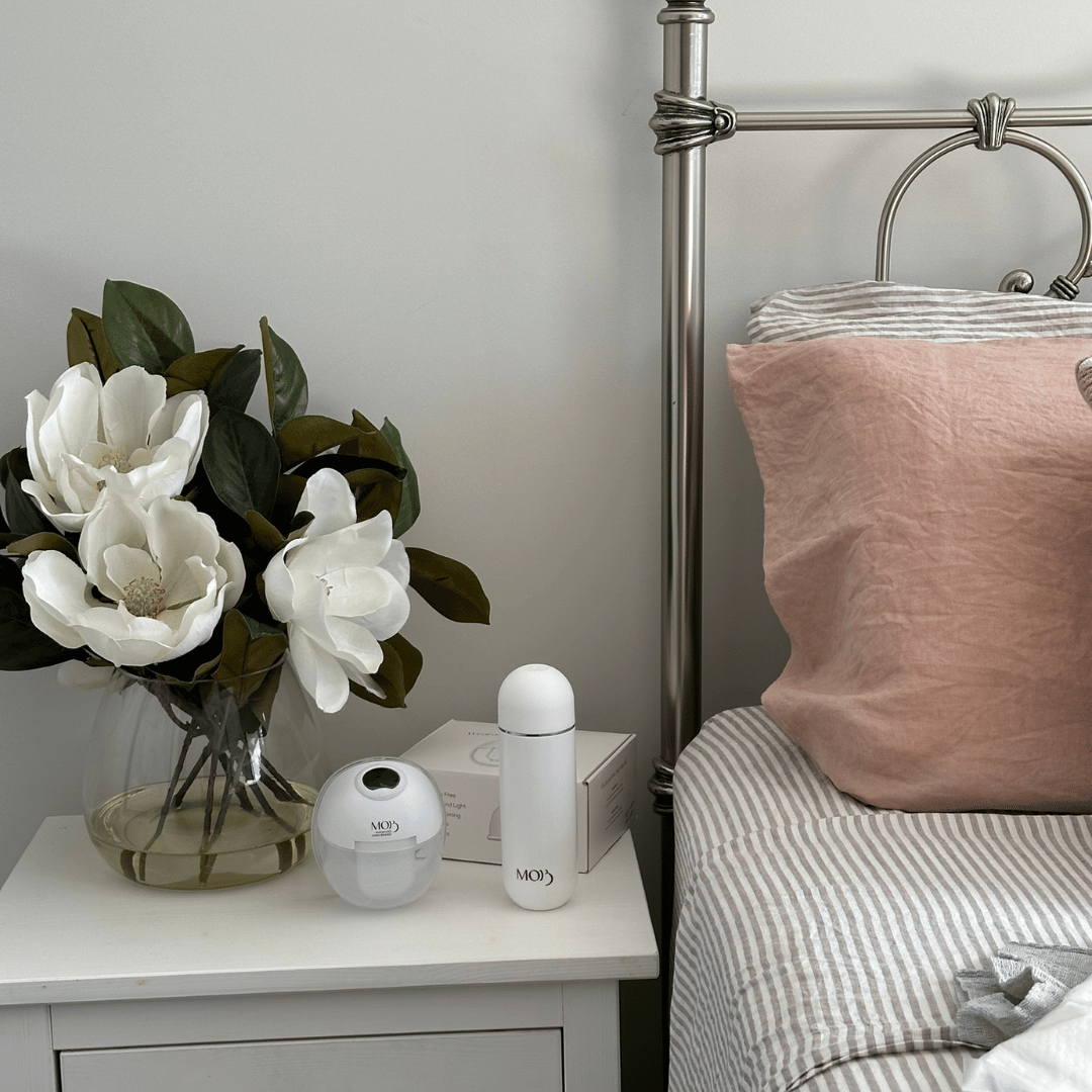 peri cleanse spray bottle and breast pump
